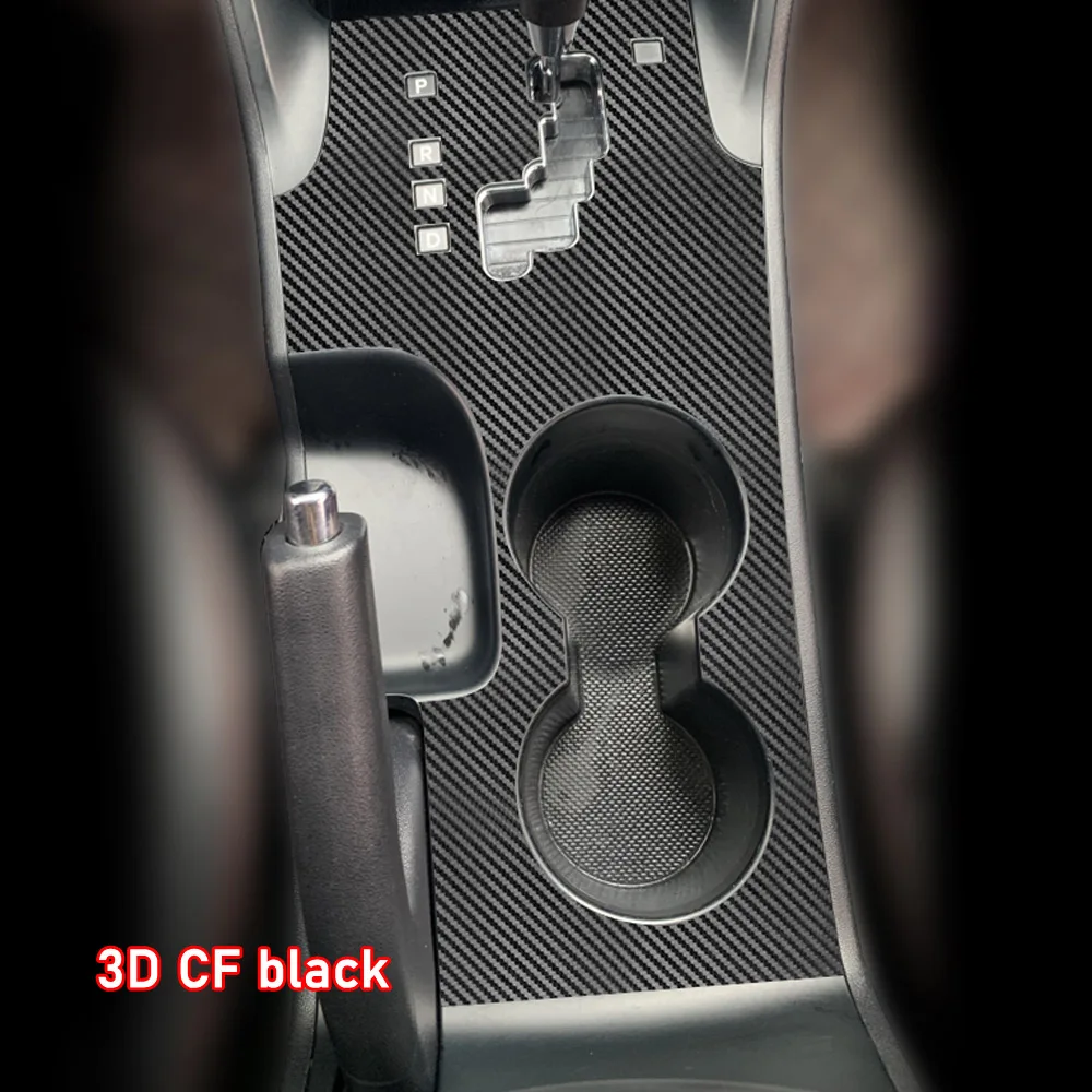 Car Interior Sticker Gear Box Protective Film For Hyundai IX35 2010-2017 Car Gear Panel Sticker Carbon Fiber Black