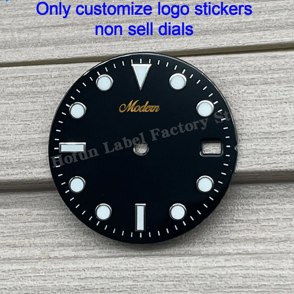 Kustom logo jam tangan Perak dial logam stiker kecil gold label merek pribadi mini 3D DIY nama mengukit datar tipis mengangkat