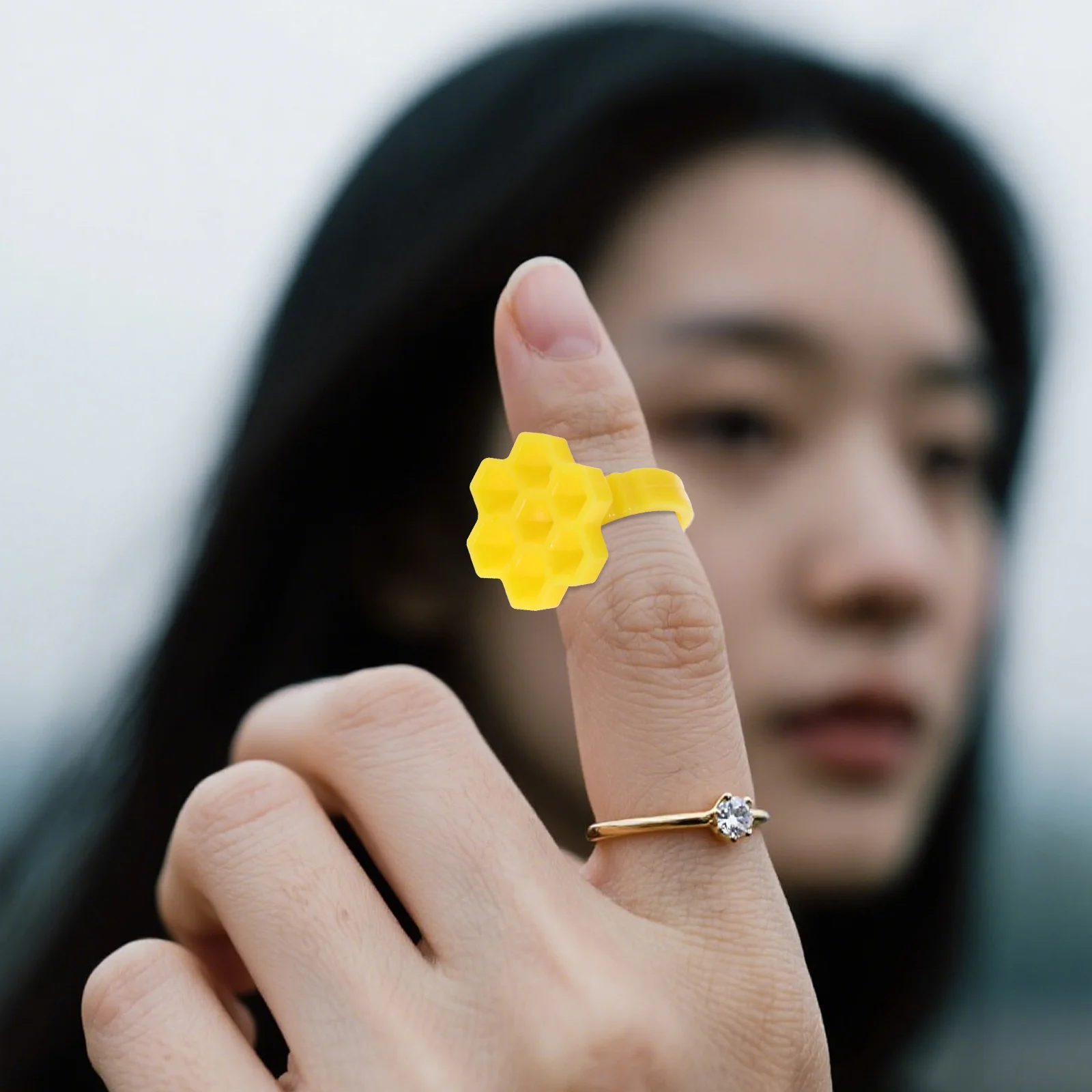 250 個六角形ラッシュグルーリングカップ使い捨てミニホルダー 7 スロットラッシュエクステンション用品まつげグルーホルダーまつげパッド