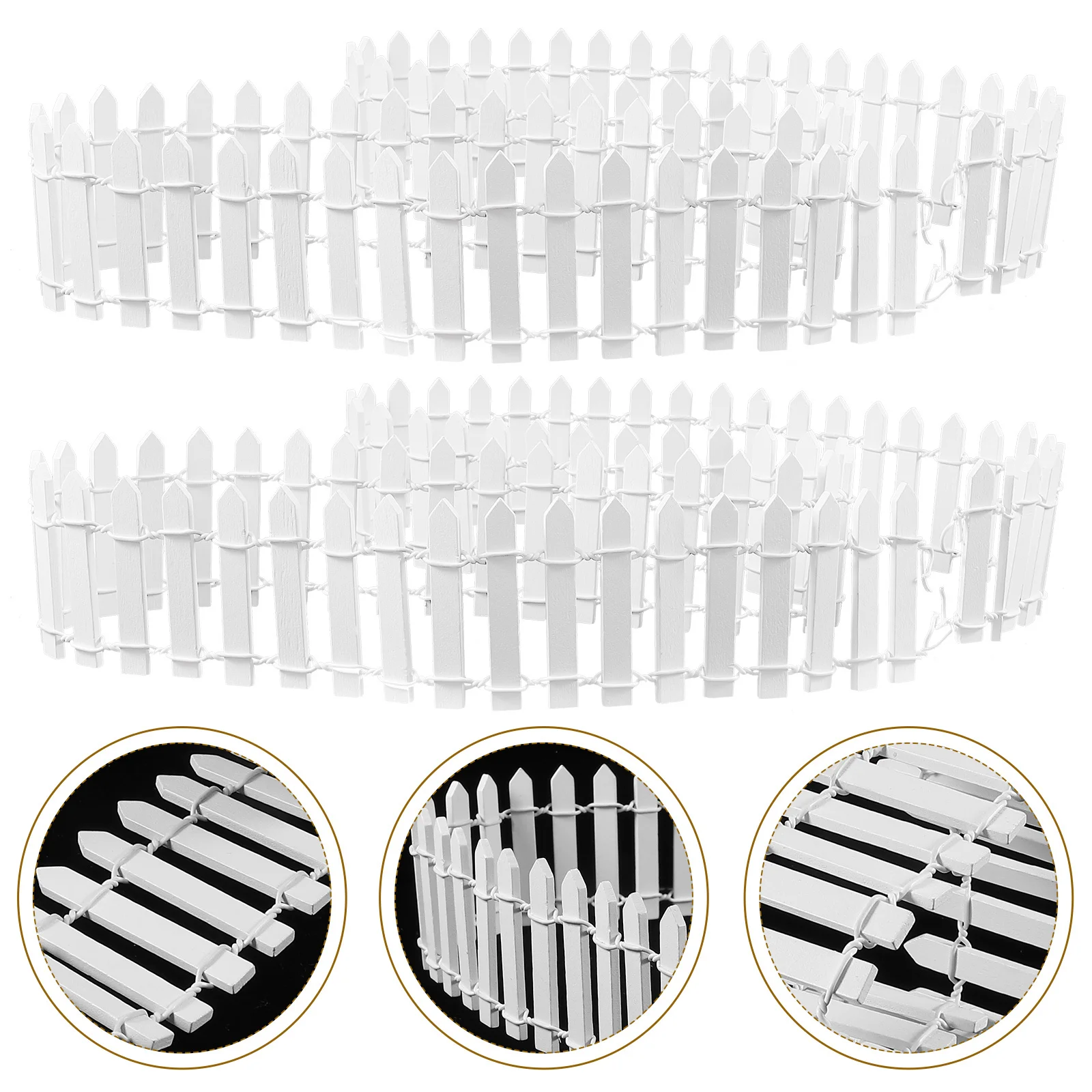 

2 комплекта 5 см мини-забор деревянный пикет забор для сказочного сада Diy декоративный пейзаж песочный стол орнамент маленькая рождественская елка