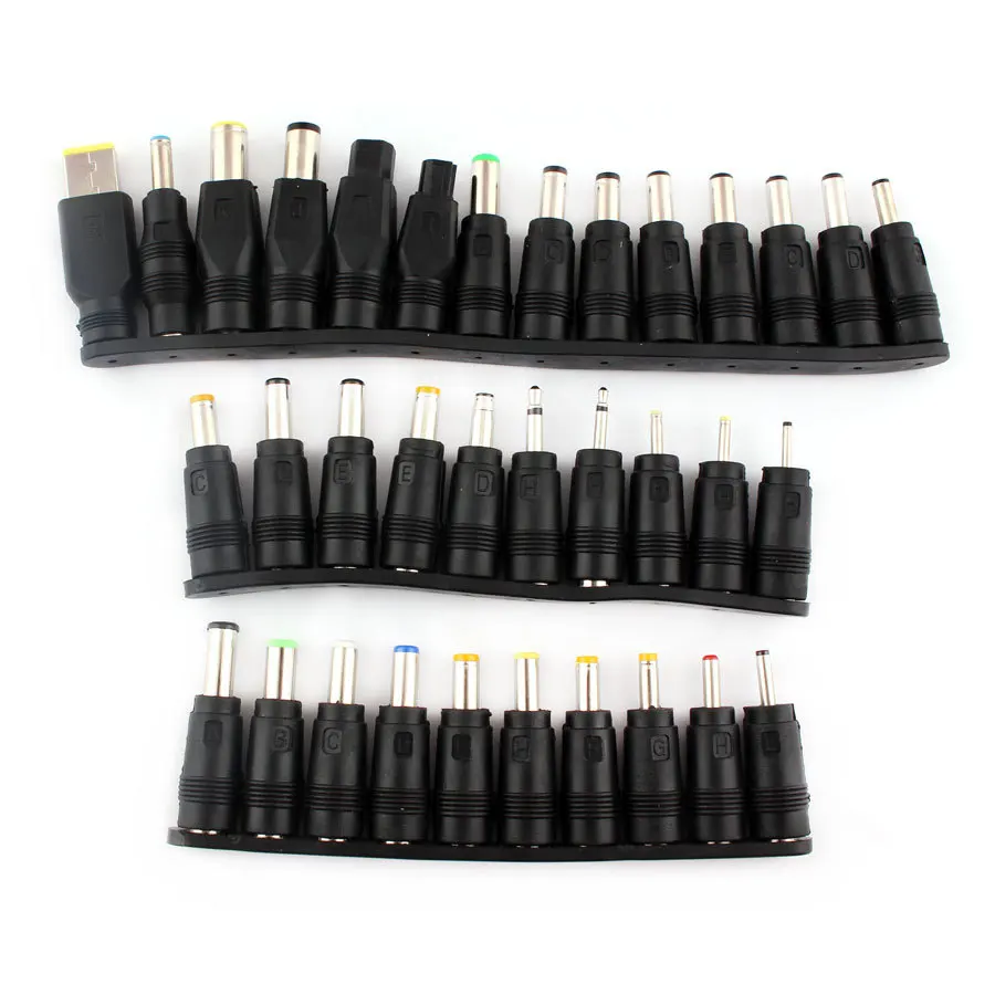 34 buah Laptop Notebook DC Kit Universal DC AC Power Adapter Tips konektor
