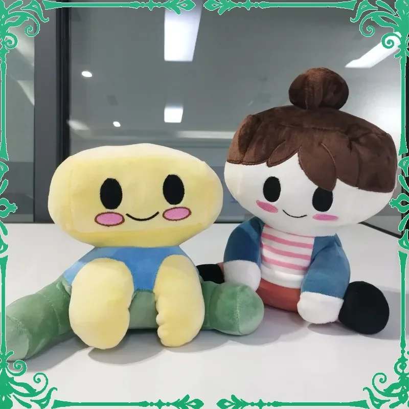 

Blox Buddies Yellow Plush Toy Cartoon Character with Hat Soft Stuffed Animal Decorative Doll for Kids Ideal for Home Room Decor