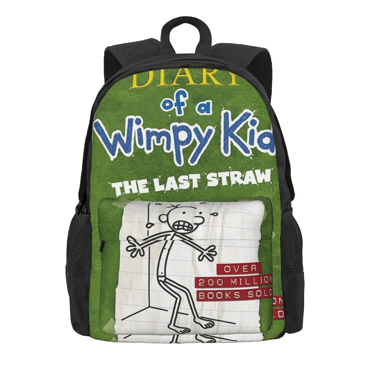 Diary Of A Wimpy Kid The Last Straw Cover กระเป๋าเป้สะพายหลังชายหญิง Bookbag เด็กโรงเรียนกระเป๋าการ์ตูนเด็ก Rucksack ไหล่กระเป๋า