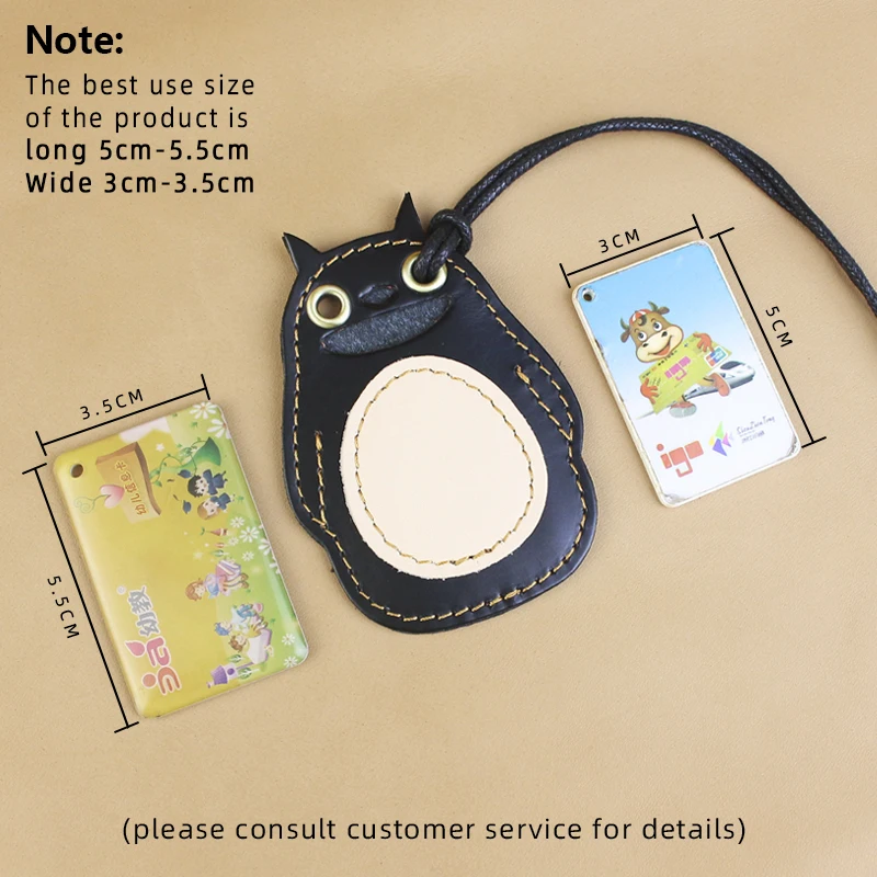 Cute Key Holder Genuine Leather Bank Card Pocket Portable Mini Bus Card Key Pouch Housekeeper Key Access Entrance Guard Card Bag