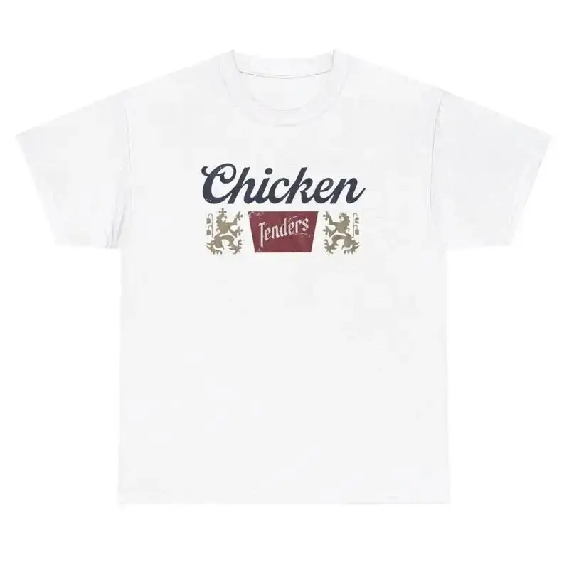 Chicken Tenders T Shirt Funny Fried Food Lover Ironic Gen Z Humor Silly Gift Tee