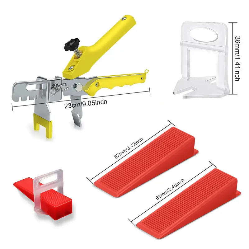 50-151pcs DIY Tile Leveling Kit,1-3mm Spacers Wedges Clips for Floor Wall Tiling Alignment,Fast Installation Tool
