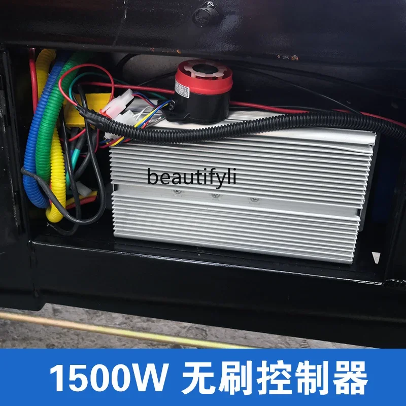 Triciclo eléctrico A56, sitio de construcción, triciclo de construcción, cubo basculante de ceniza