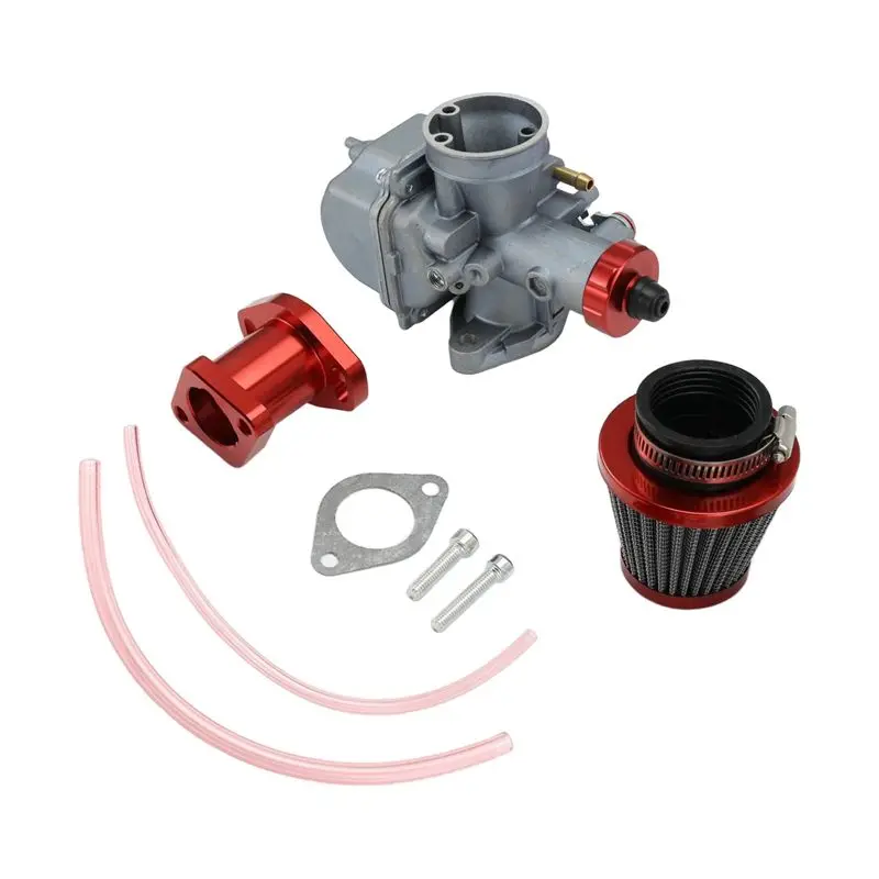 AB59-Adapt Carburetor Kit Engine Intake Manifold Air Filter For VM22 212Cc GX200 6.5Hp Engine 196Cc CT200U KT196 Motorcycle Mini