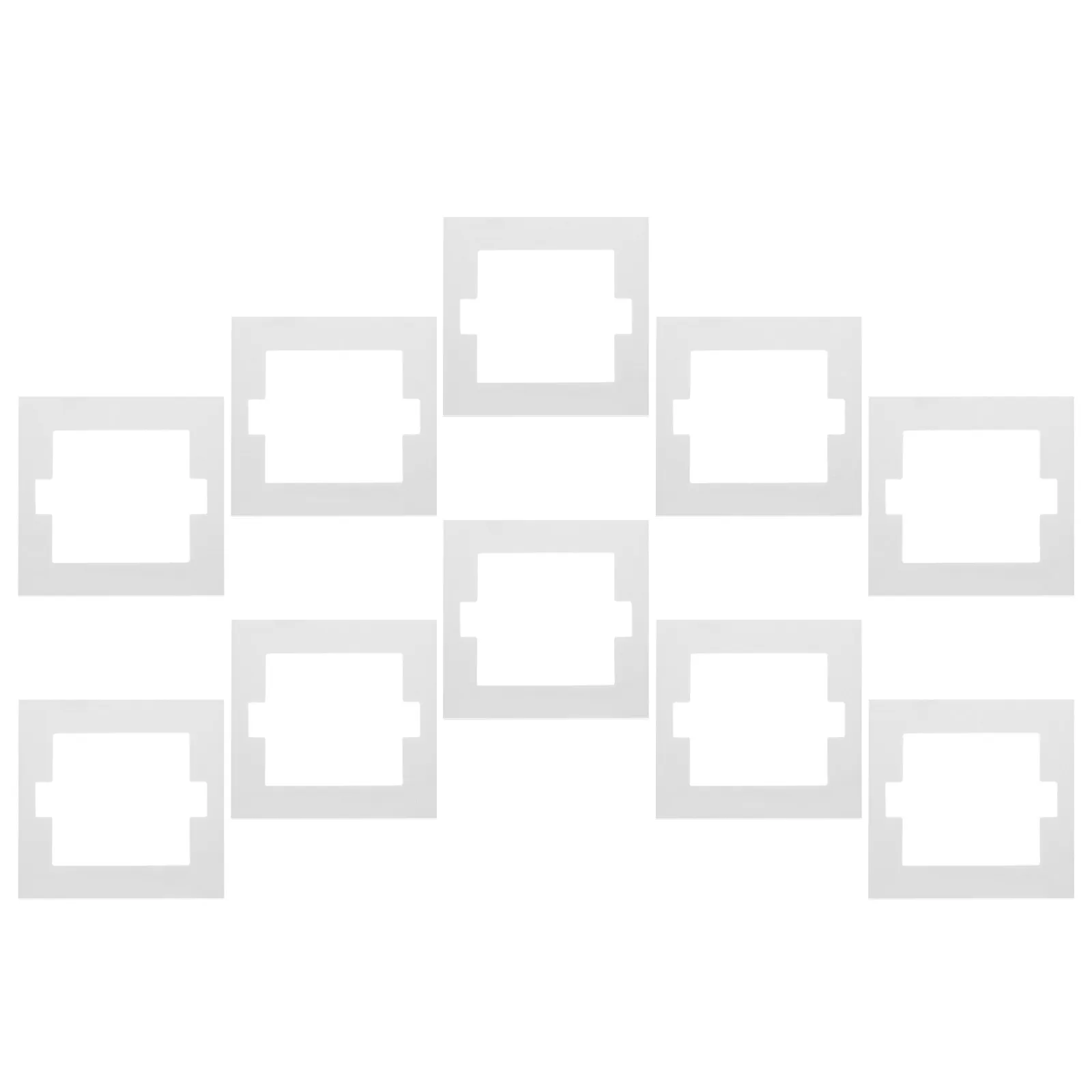10Pcs Fireproof Switch Seal Gasket Flame Retardant Outlet Socket Insulation Panel Wall Switch Covers Plate Electrical Fireproof