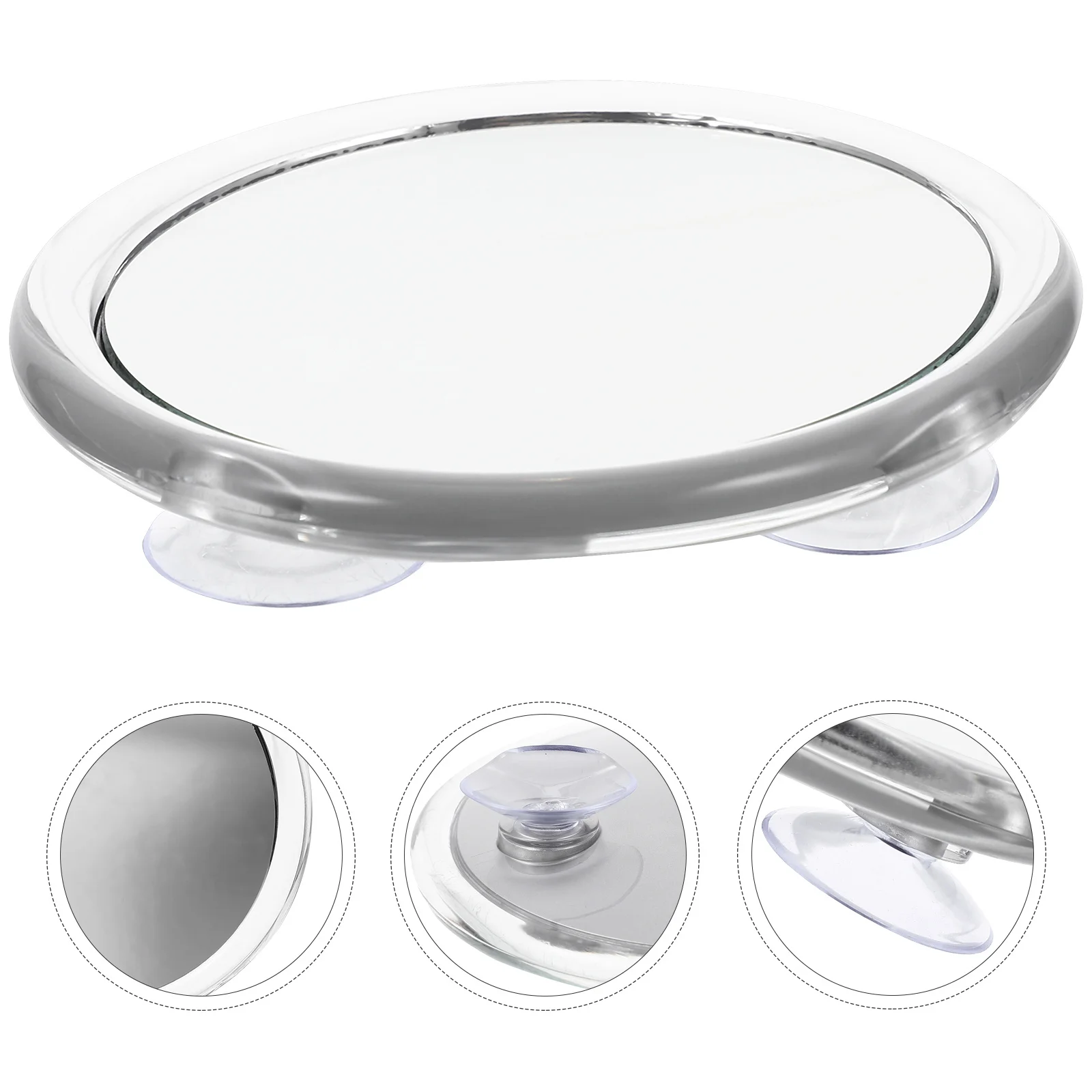 Kompakter Reisespiegel, 20-fache Vergrößerung, rundes Design, leicht, leicht zu tragen, Make-up-Zubehör, runde Seitenlupe, 20-fach