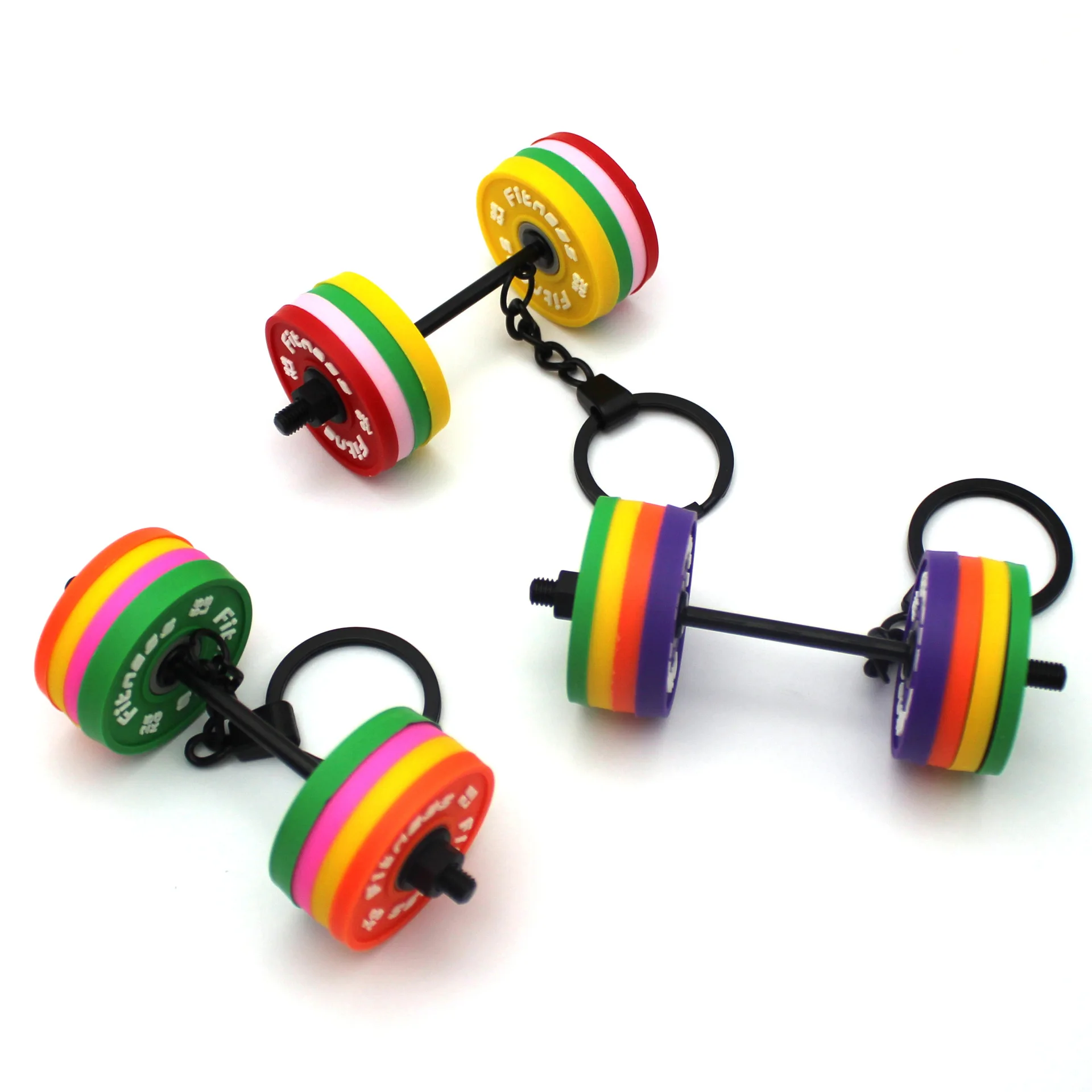 LLavero de barra 3D desmontable para hombre, llavero creativo para coche, llavero deportivo de PVC, llavero, llaveros para hombre, dije para bolso