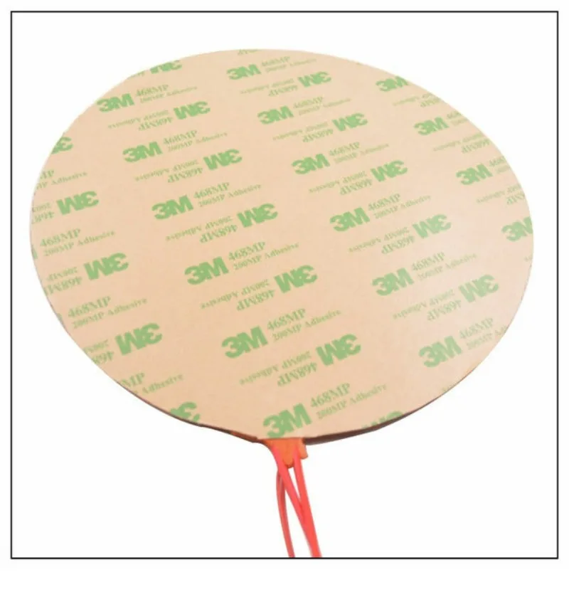 350mm Round Silicone Heating Pad for 3D Printer Heated Bed – Silicone Rubber Heater Mat / Heat Plate / Hot Bed Accessory