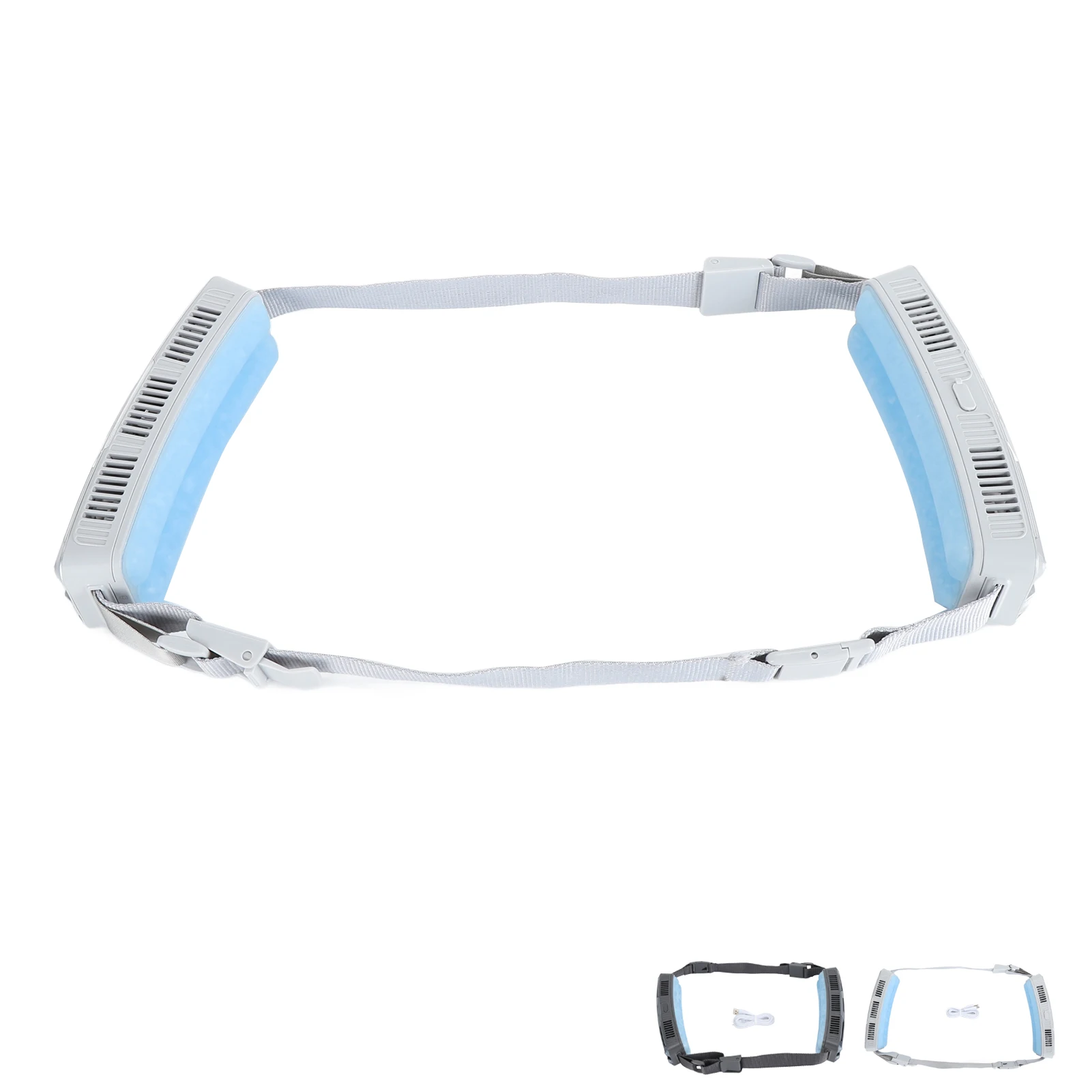 Wearable Waist Fan Multifunctional 3 Speeds Adjustable Ice Compress Efficient Wide Angles Belt Fan for Outdoor Sports Belt Fan