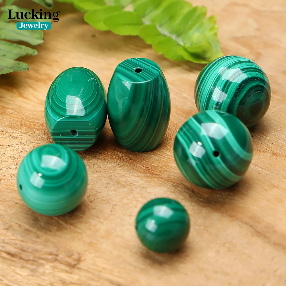 

A++ Natural Malachite 12 16 18mm Loose Round Beads for Jewelry Making Design DIY Bracelet Necklace & Gift