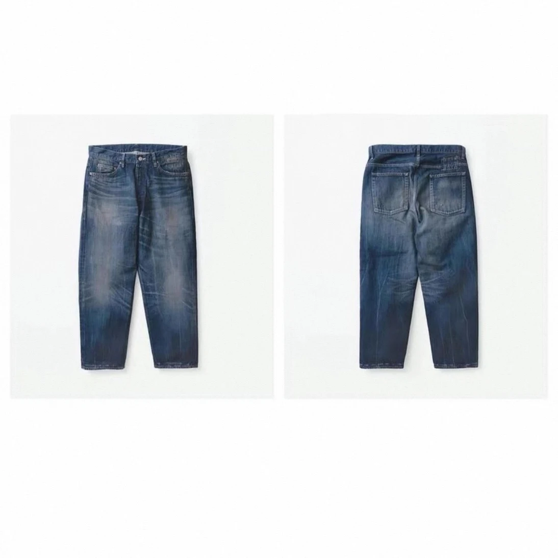 

Джинсы-карго Waed Out Pilot Workwear: повседневные прямые брюки из денима с эффектом потертости, молодежные, для ежедневной носки, из органического хлопка.