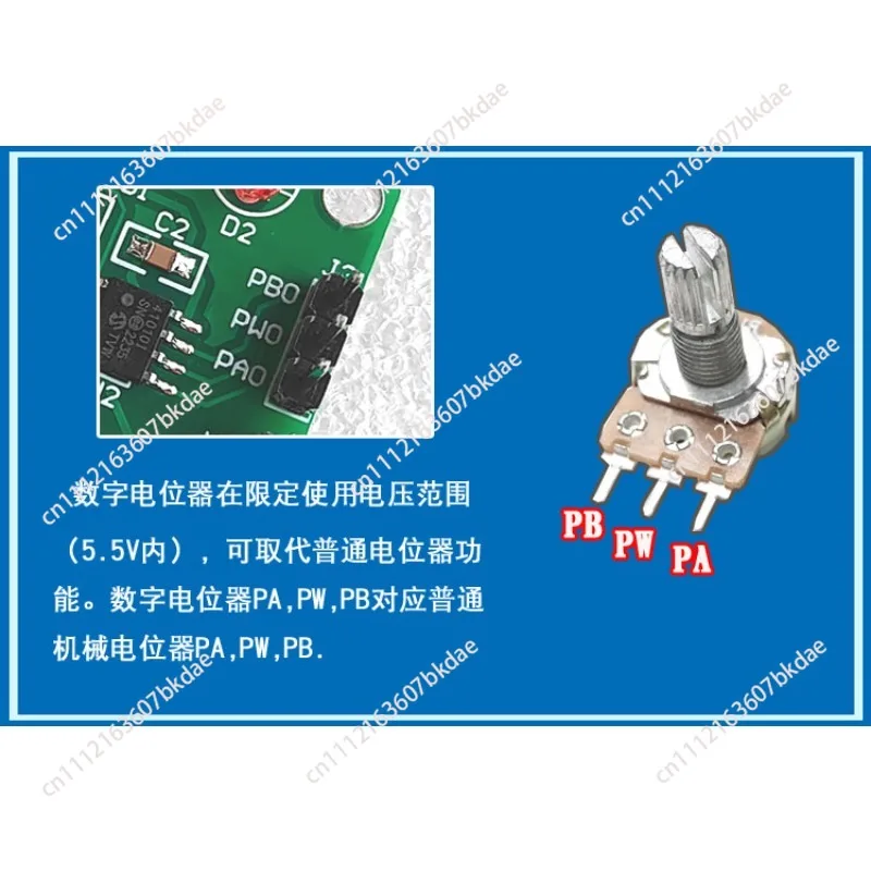0-10V Voltage to Digital Potentiometer Module Voltage to Resistor Output Analog to Resistor