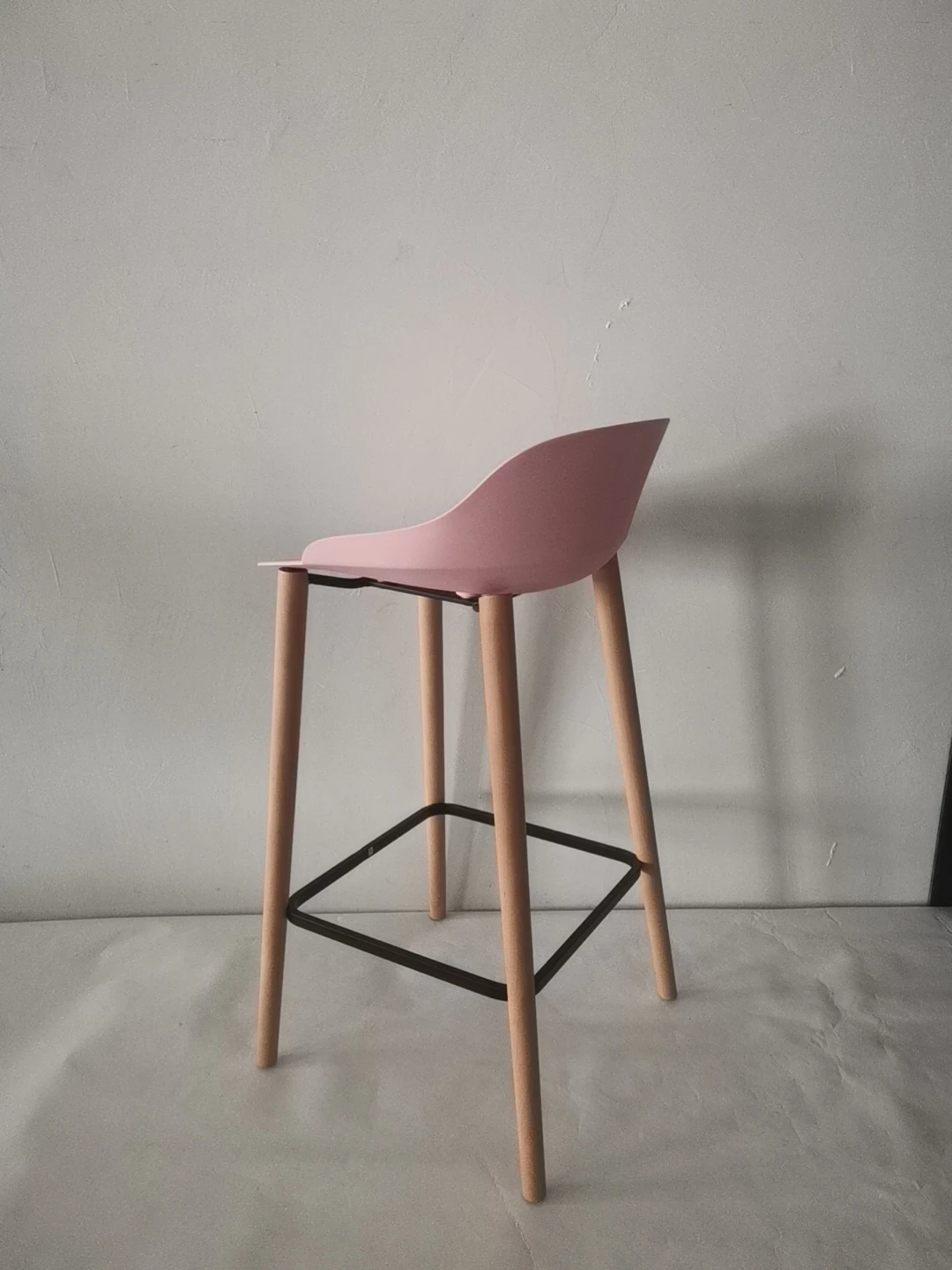 xx-Black Bar Stool Chair Modern With Wood Legs