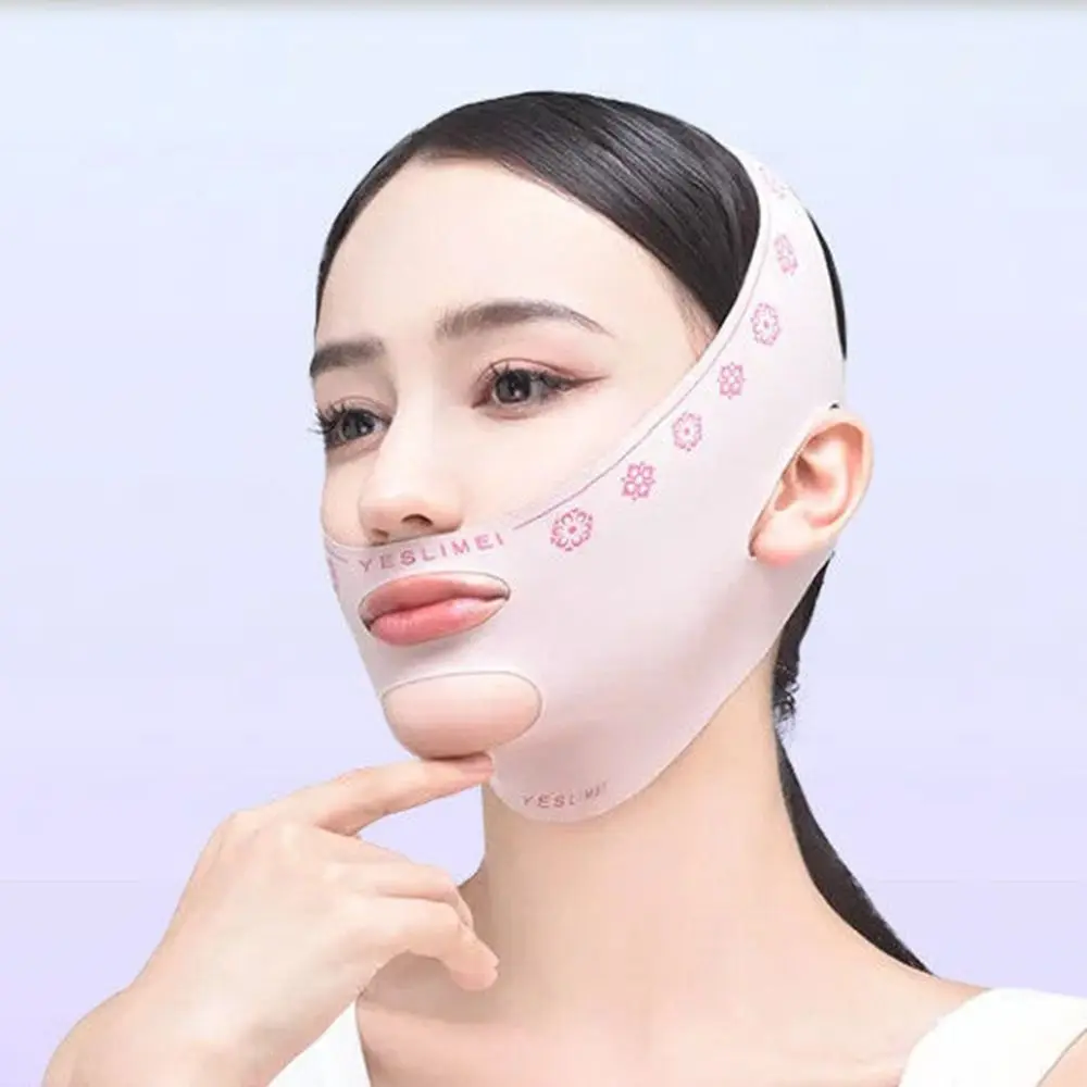 Adjustable Face Sculpting Sleep Mask Elastic Breathable V Line Shaping Mask Slimming Strap Skin Care Lifting Tightening Mask