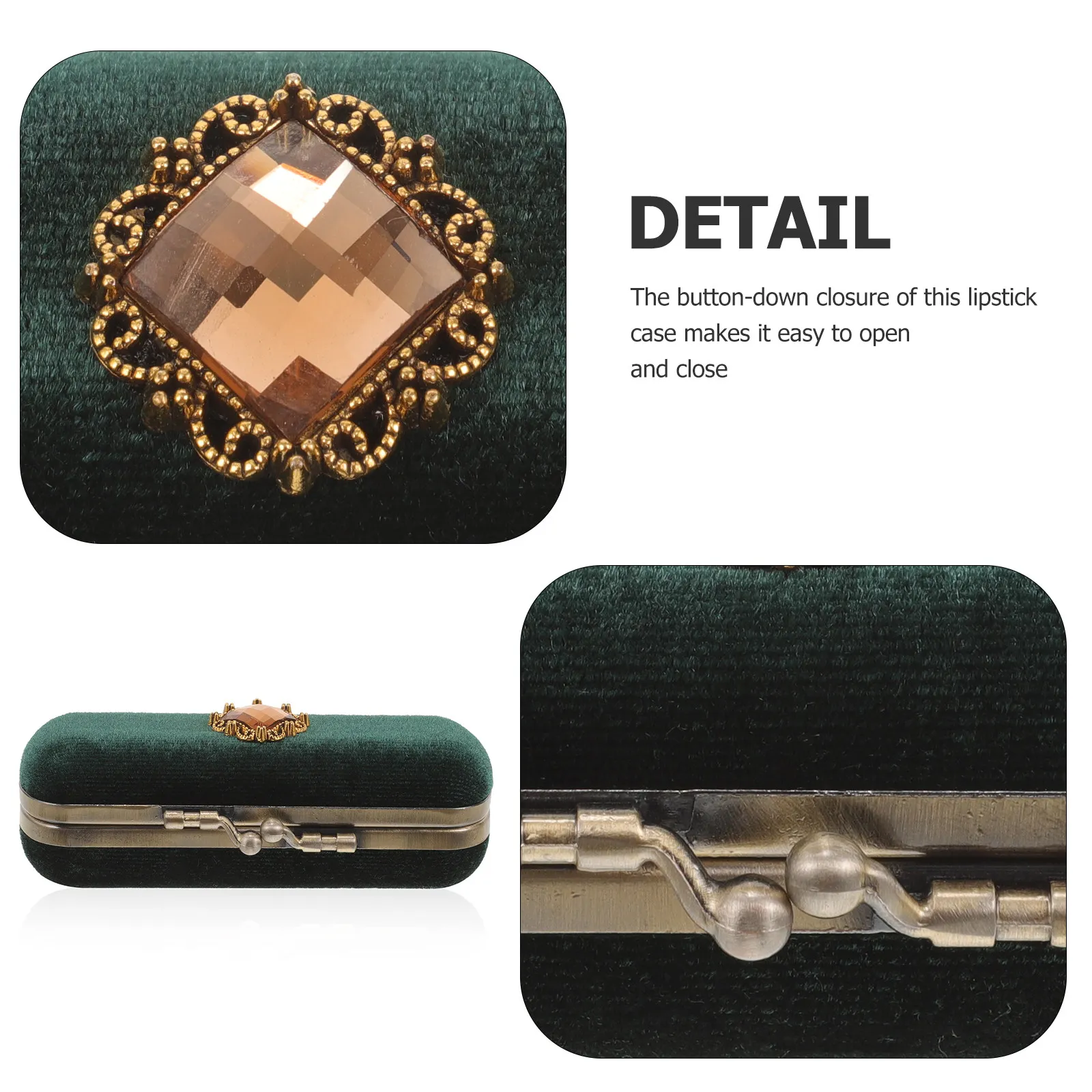 

Элегантный портативный футляр для помады с кнопкой-застежкой, органайзер для путешествий, аксессуар для сумочки, женский органайзер для хранения косметики