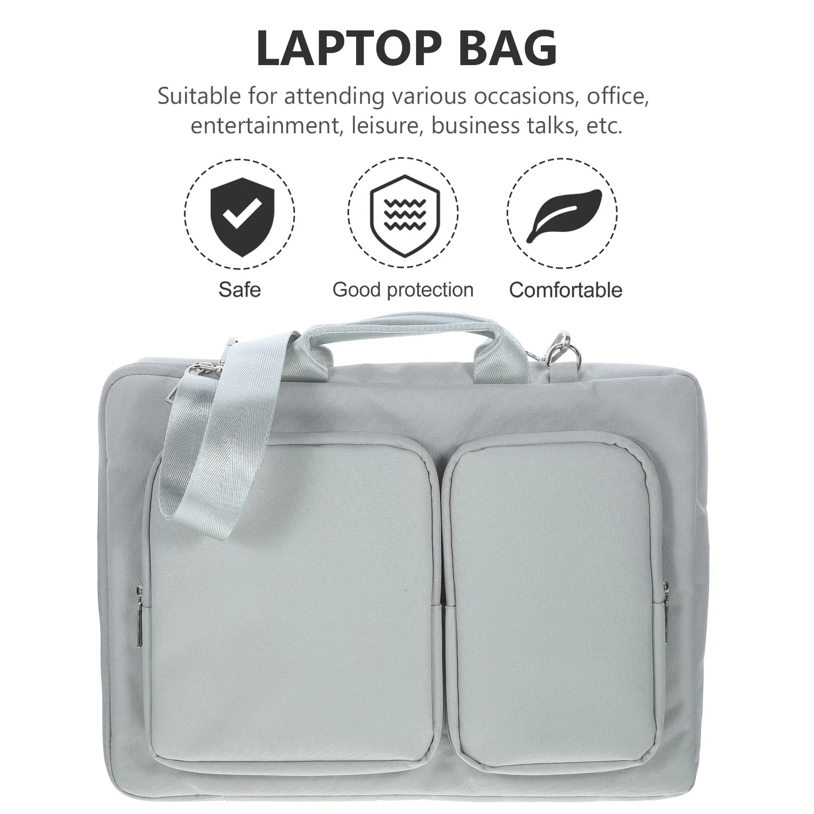 

1pc Stylish Durable Laptop Sleeve Bag Wear-Resistant Protective Case Dust Scratch Resistance for 13-15 Inch Tablets for Cables