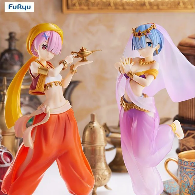 

In Stock Furyu Genuine - Re Starting Life In Another World: Ram & Rem Arabian Night Ver. 1/12 Exotic Charm Figure Model