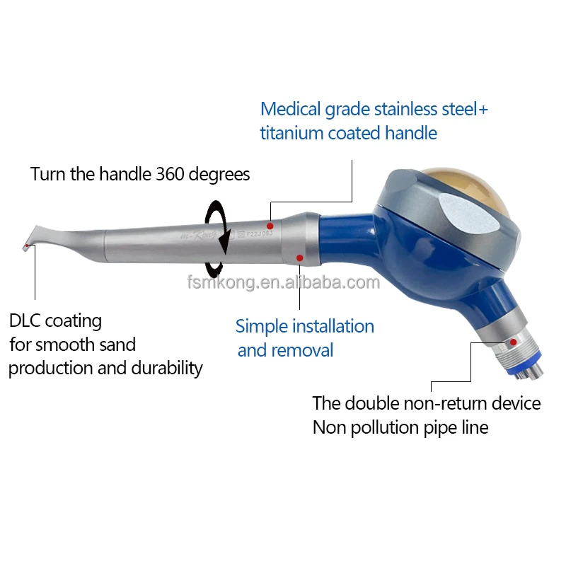 High quality dental alloy air flow teeth polishing system