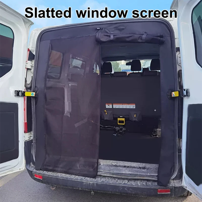 For Ford Transit Custom 2012-Onwards Side/Tailgate Door Mosquito Fly Screen Mesh Magnetic Insect Bug Net Camper Van Accessories