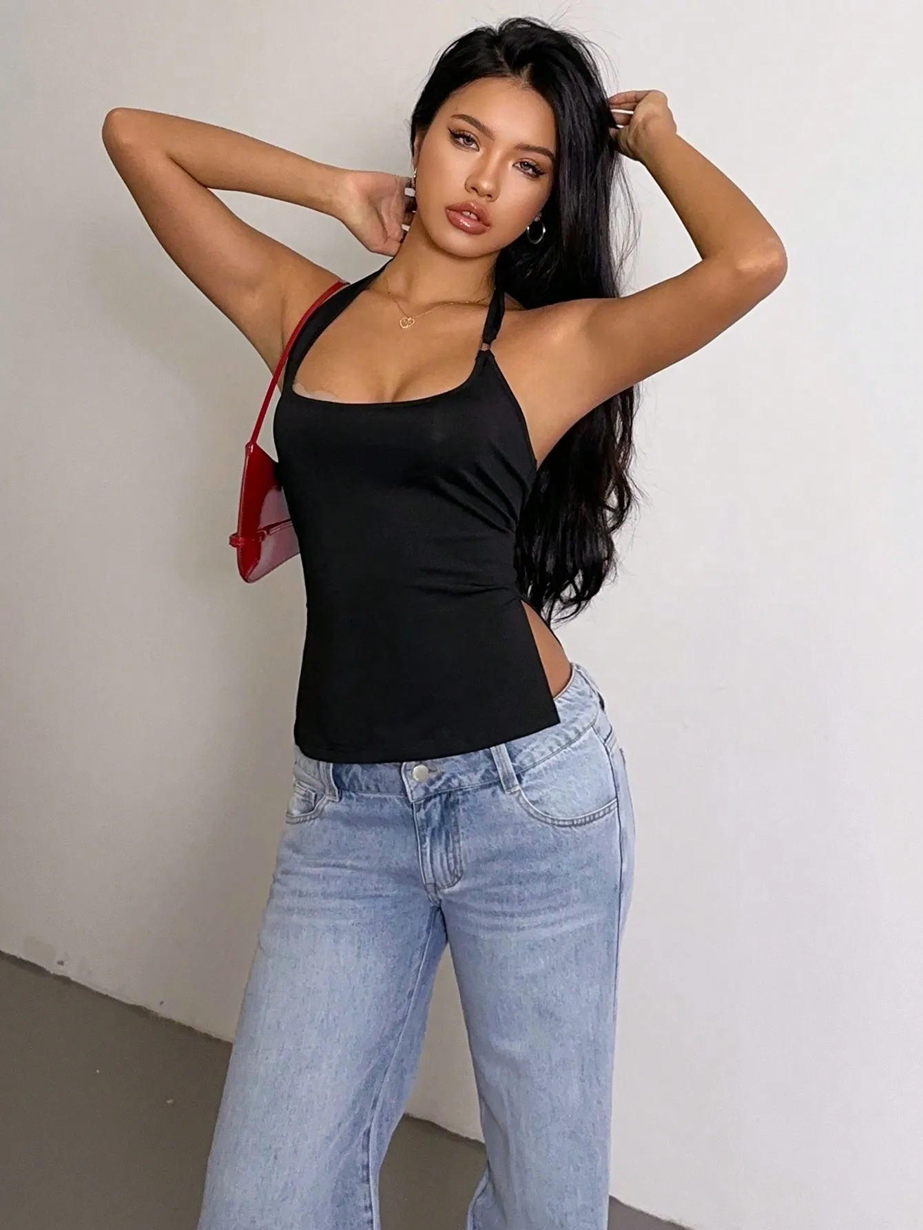 سترة نسائية صيفية جديدة مريحة ومثيرة ومتعددة الاستخدامات ذات ثنيات على الرقبة