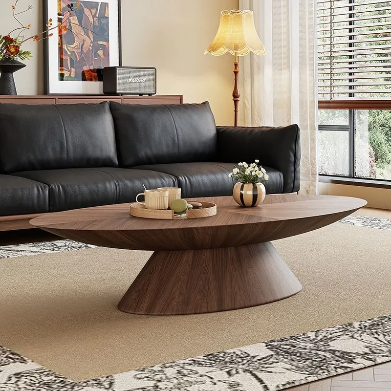 

Wooden Big Size Coffee Table Accent Nordic Design Balcony Relaxing Modern Side Table Aesthetic Couchtisch Lounge Suite Furniture