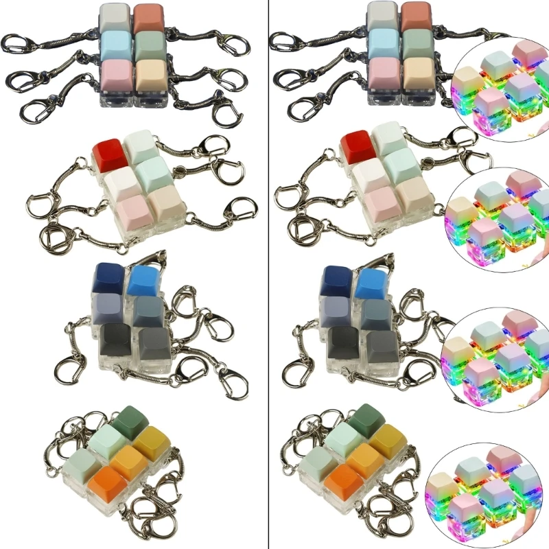 Trendy Machanical Switches Keyboard Keychain Keycaps for Joy and Entertainment