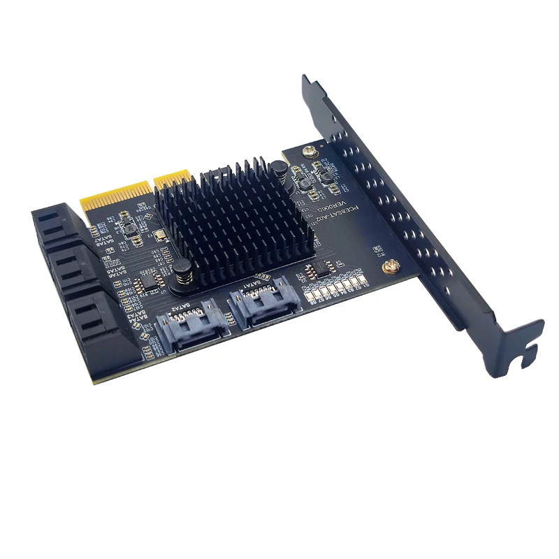 PCIE 8 Port Cartão de Expansão SATA, Placa de Expansão, PCI E, PCI-E, PCI Express X4 para SATA3, 6G, HDD, SSD, Controlador Adaptador, Hub Multiplicador