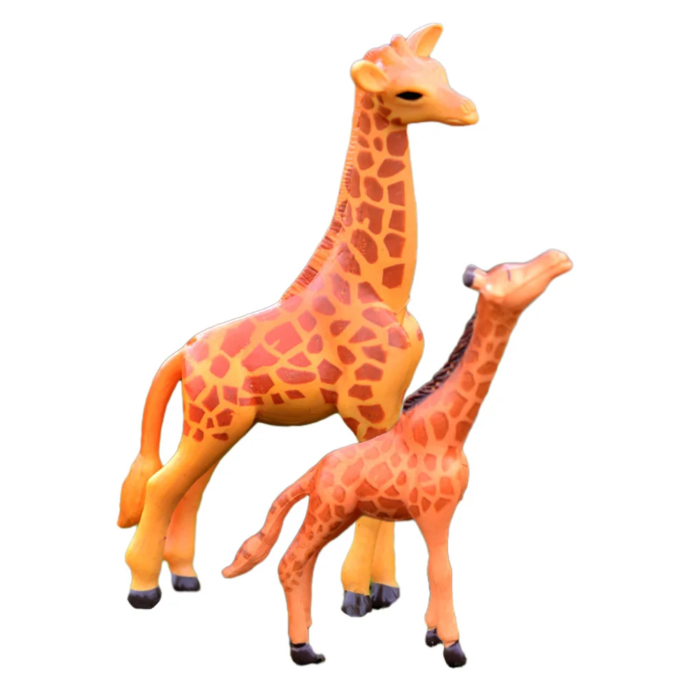 

2Pcs Miniature Giraffe Resin Decor Micro Landscape Garden Potted Plants Office Tabletop Home Decor Miniature Giraffe