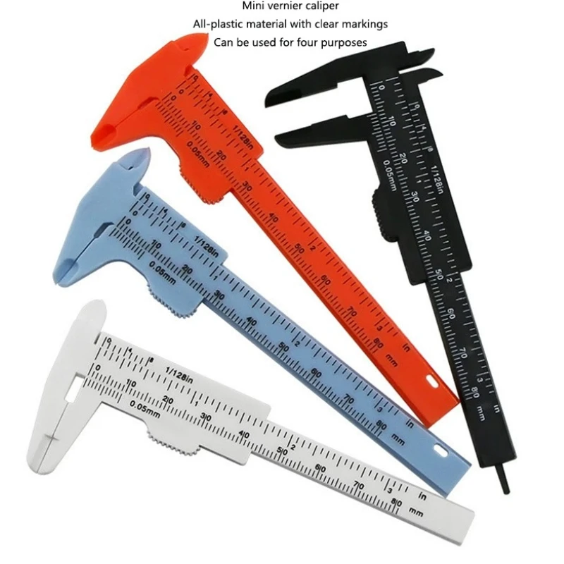 Plastic Vernier Caliper High-precision Household Mini Small Decorative Jewelry Crafting Learning Tool Measurement Small Ruler
