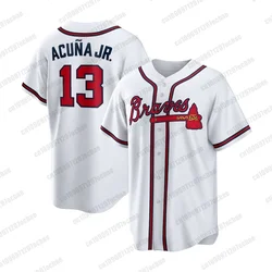 2024-25 Mens Braves Ronald Acuña Jr. Baseball Jersey  Kids Adult Tops Summer Boys Training Jersey Breathable Quick-dry  Uniform