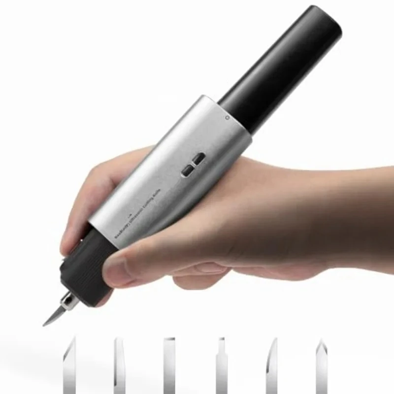 Ultrasonic Cutter with Auto Power Adjustment 6-in-1 Blades for Precision Cutting Hobby Craft Model Making Gloves Given Away