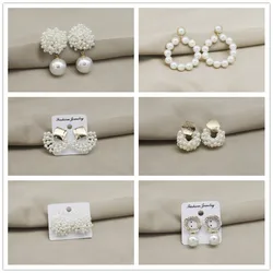 Hot selling European and American imitation pearl tassels versatile fashion trendy brand temperament earrings for women