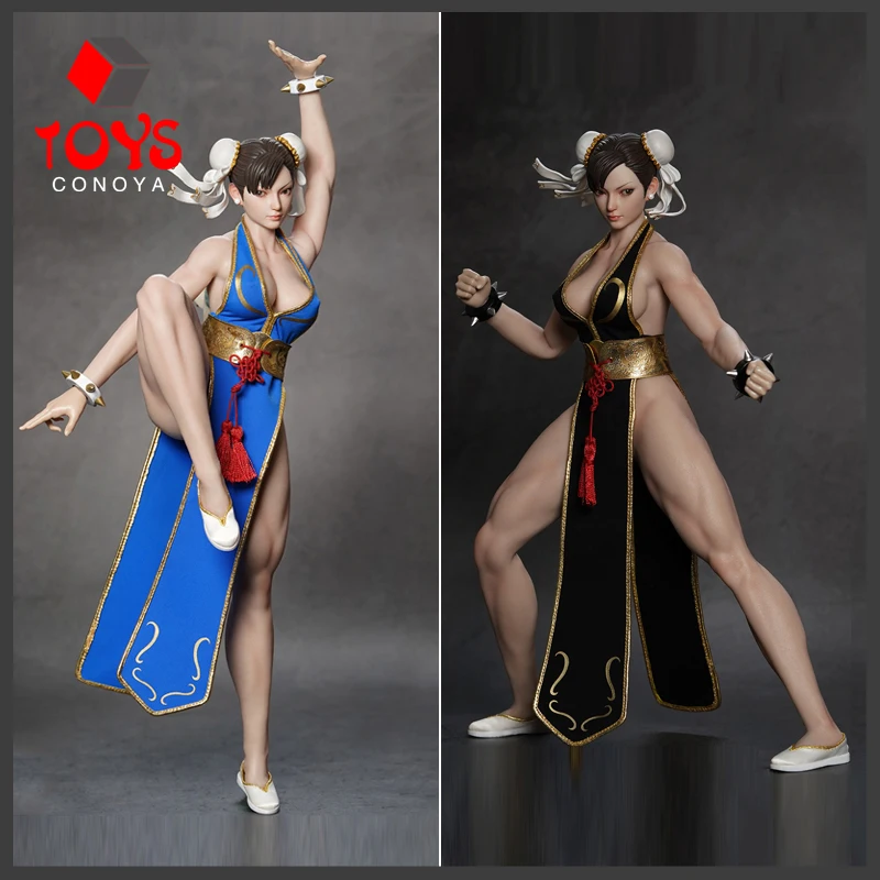 2024 Q4 PLAY TOY P023 1/6 Fighting Goddess Chun Li Action Figure with Movable Eyes 12'' Female Soldier Action Figure Body Model