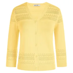 GRACE KARIN-Cardigan court pour femme, manches 3/4, léger, crochet, haussement d'épaules, pull en tricot évidé, tricots en Y, A30