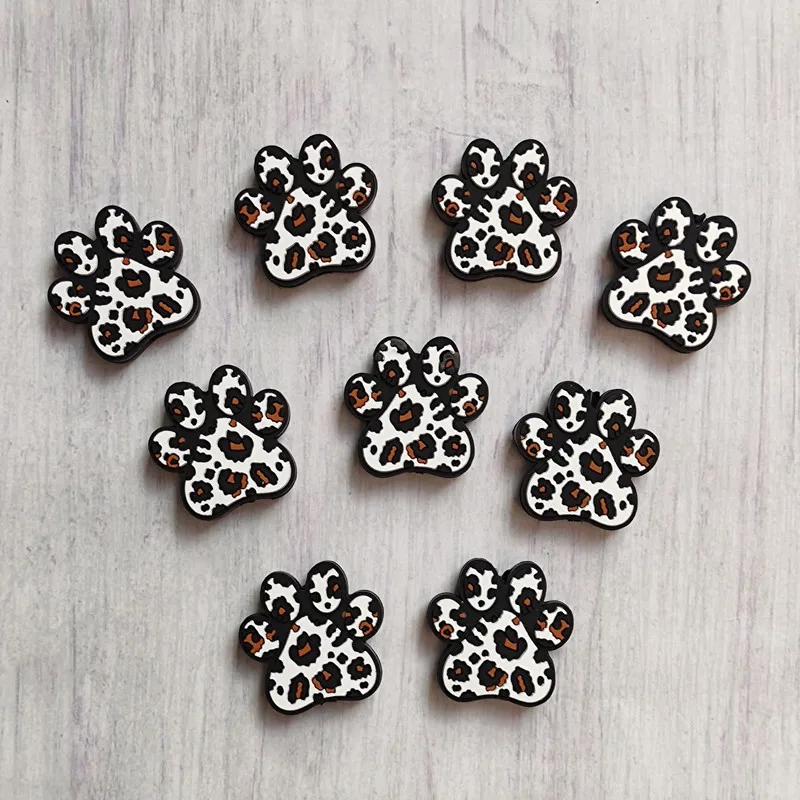 50pcs Cartoon Silicone Beads BPA Free Food Grade Silicone Pacifier Chain Clips Beads Newborn Baby Toys DIY Jewelry Accessories