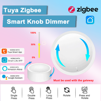 Tuya ZigBee Smart Knob Switch Wireless Rotatable Dimmer Scene Button Controller Switch Home Appliance Automation Linkage Remoter