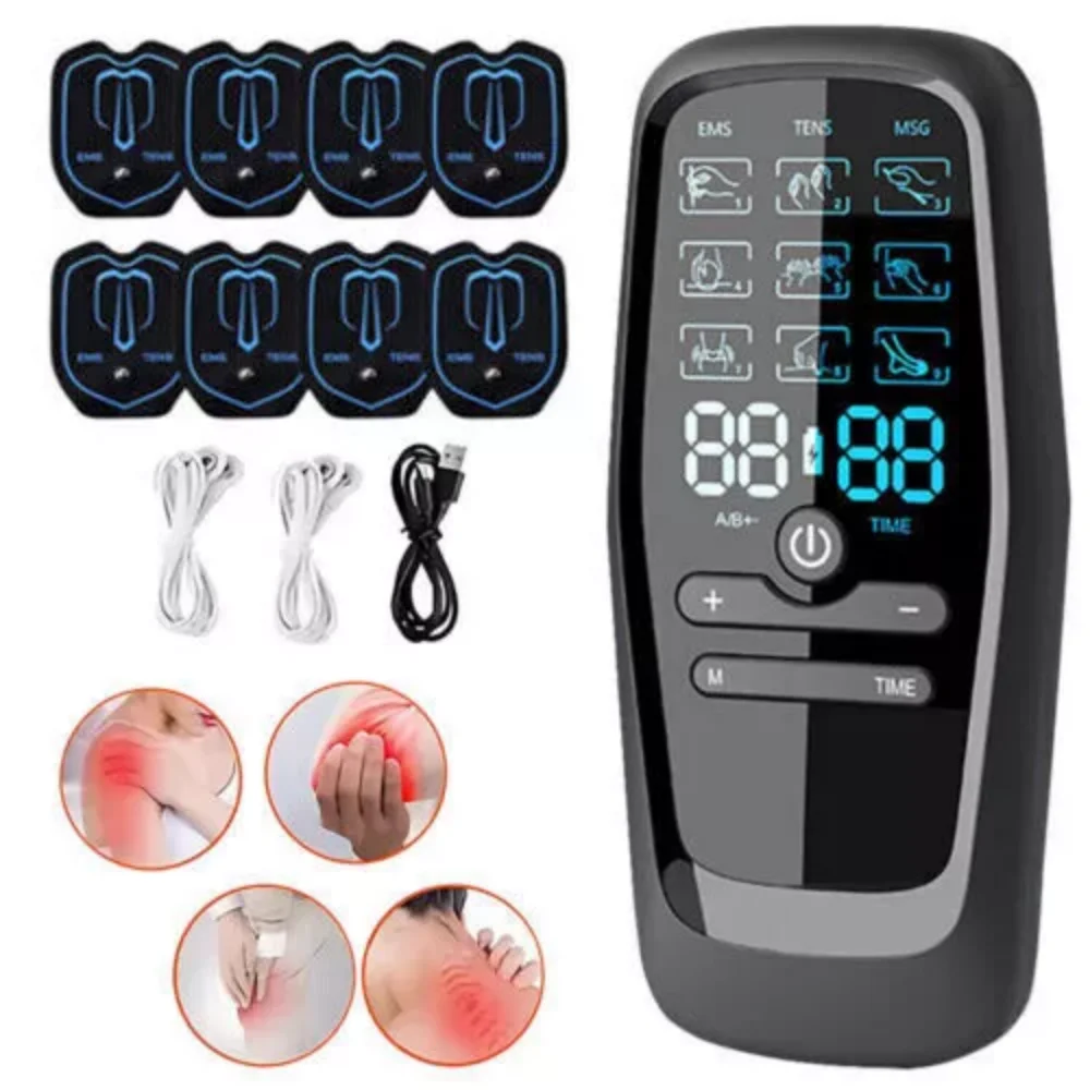 27 Modes Tens Unit Muscle Therapy Pain Relief Stimulator Machine Pulse Massager