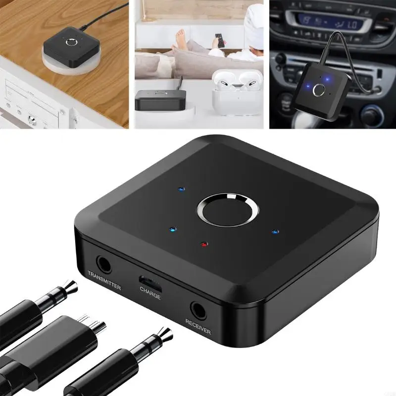 G8DBワイヤレスオーディオアダプターNFC LEDデジタルディスプレイBT5.2オーディオトランスミッターレシーバー