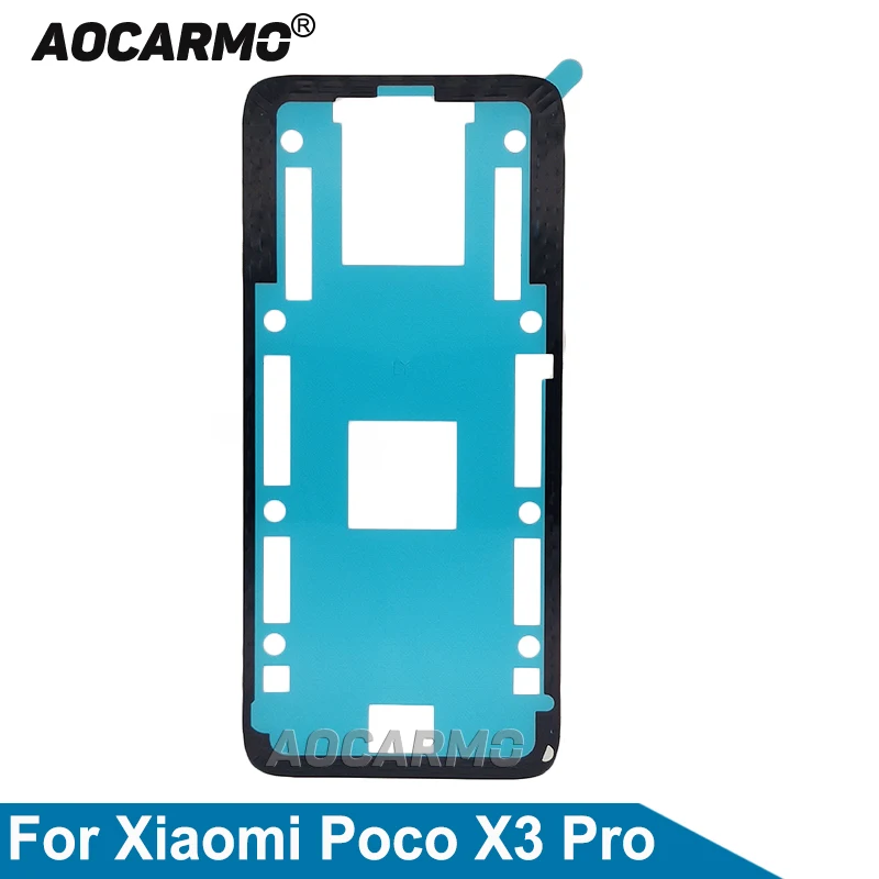 Aocarmo 1Pcs For Xiaomi Poco X3 Pro Rear Housing Battery Cover Sticker Glue Tape Back Cover Adhesive