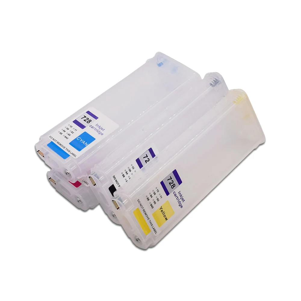 

300ml/PC Compatible For HP DesignJet T730 T830 728 728XL Refillable Ink Cartridge With Chip F9J68A F9J67A F9J66A F9J65A F9K17A