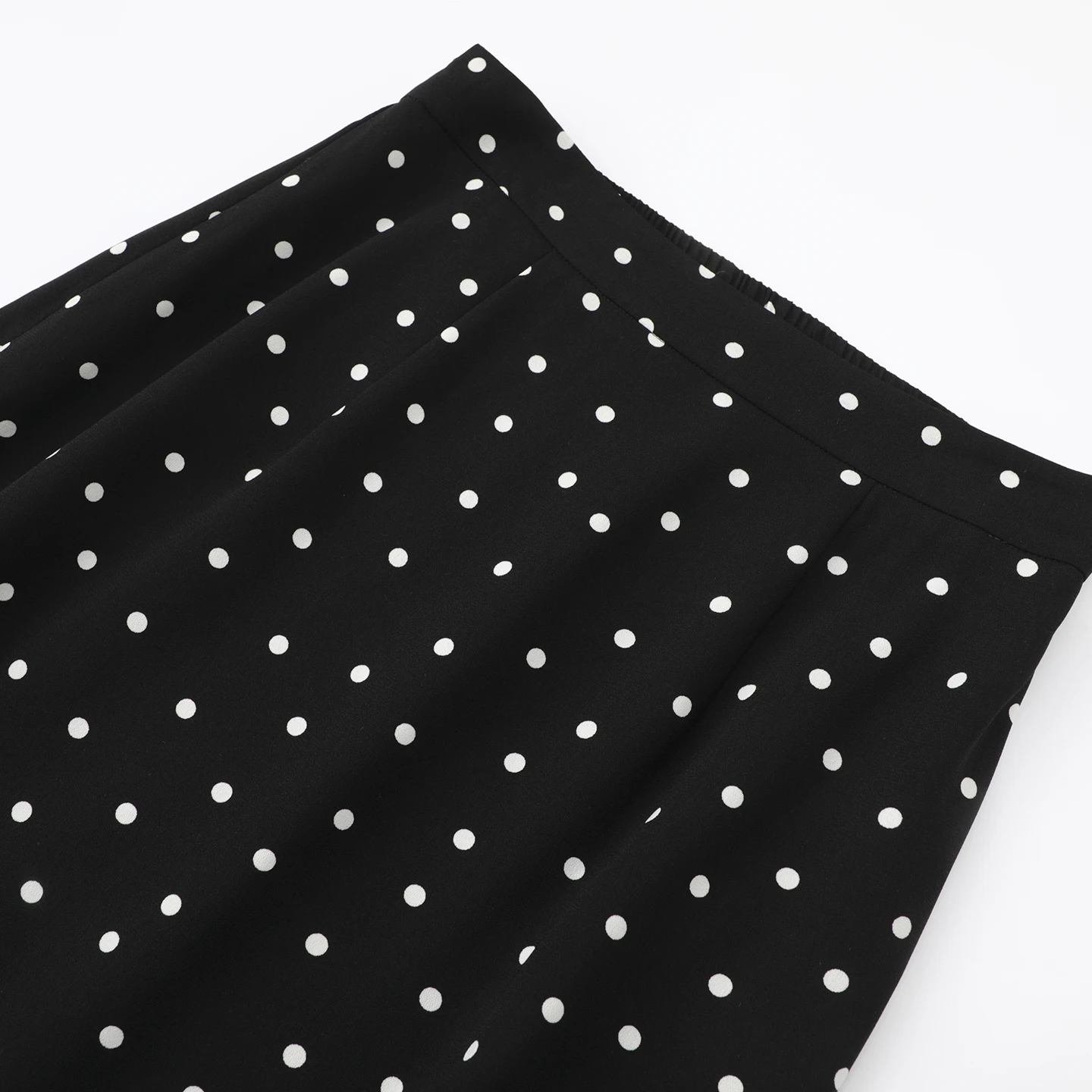 Gonna a coda fi a pois chic a vita alta da donna Autunno New Sle Nascondi gonna a base di carne Gonna longuette a trapezio Fibra di poliestere