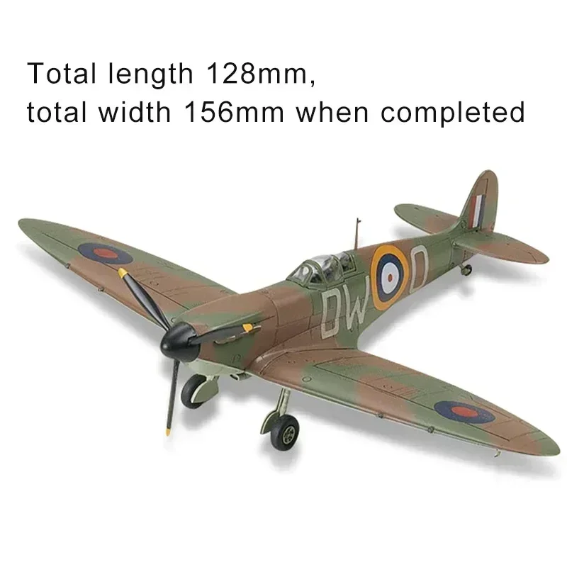 TAMIYA 60748 1/72 Supermarine Spitfire Mk. I Kit de modelo de escala de montagem militar brinquedo DIY, coleção de presente de aniversário