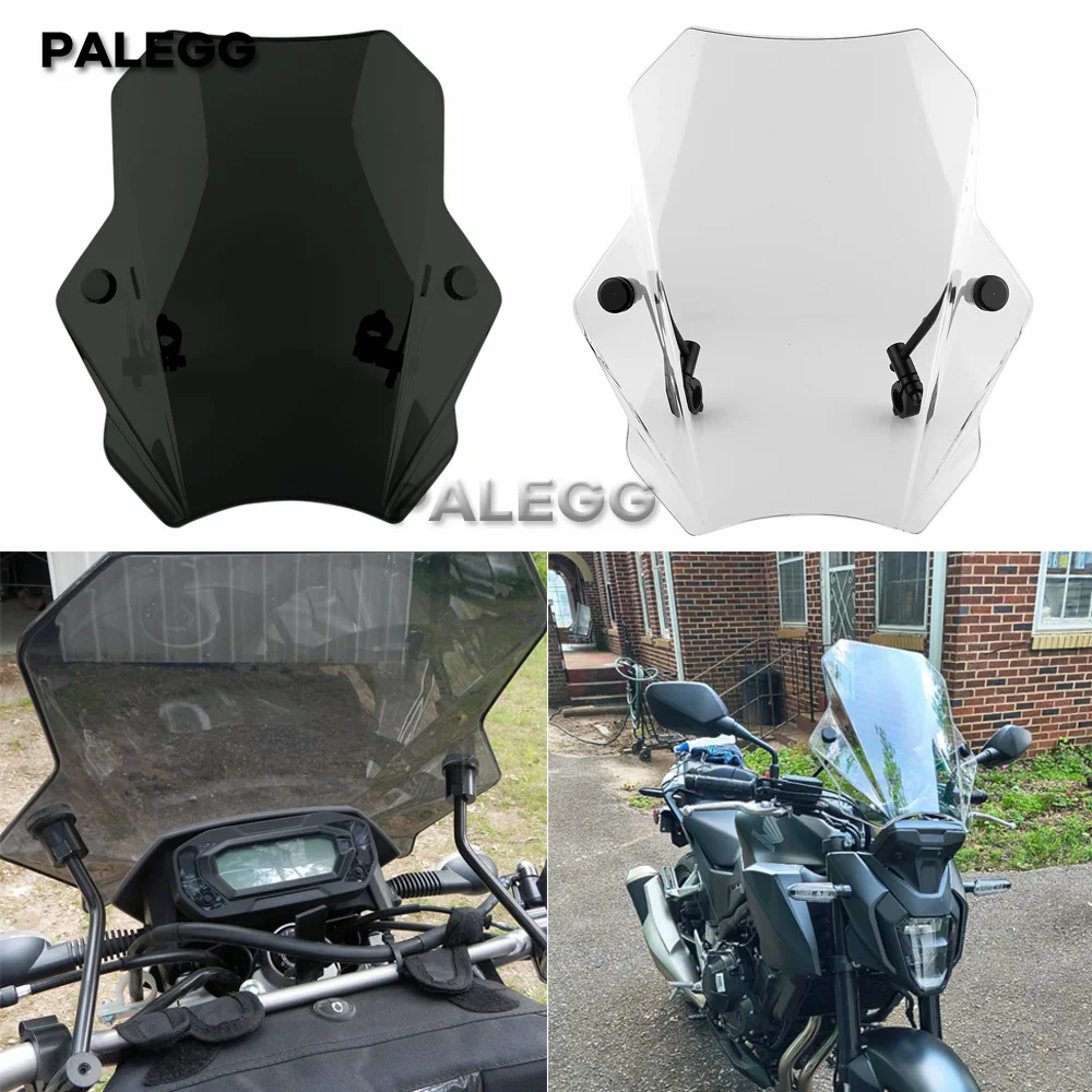 

15.5INCH Motorcycle Windshield Wind Deflector Protector For Harley Suzuki Yamaha Dirt Bikes Motorbike Windscreen