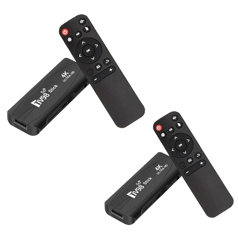 

TV98 TV STICK 2G+16G Android12.1 2.4G 5G Wifi Android Smart TV BOX 4K 60Fps Set Top Box Black Plastic 1 Pieces