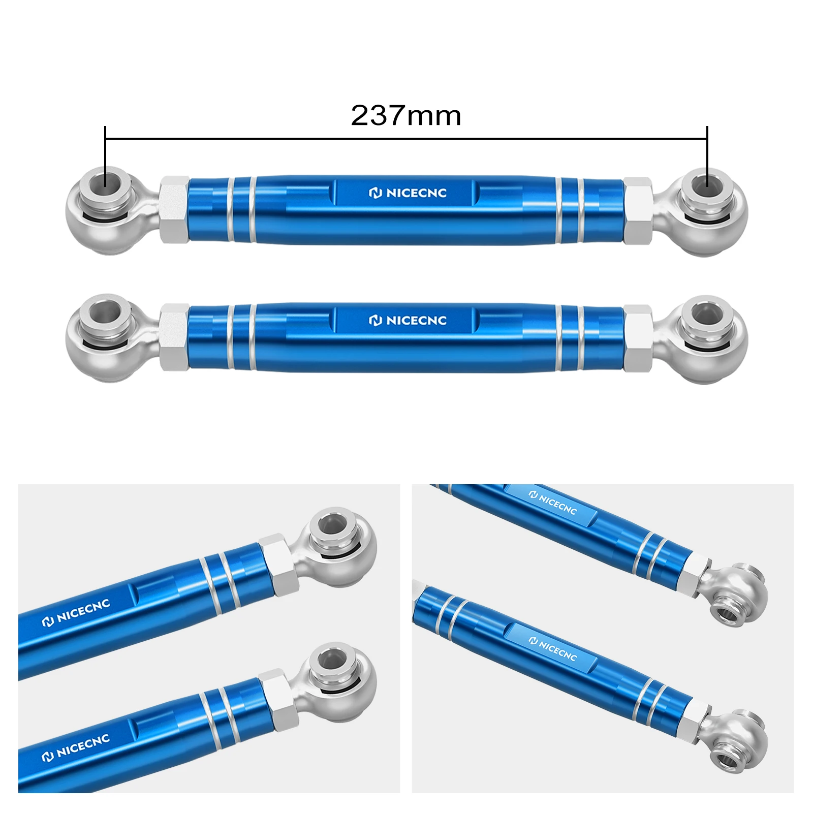 For Polaris Pro RZR R 4 Front Anti Roll Bar End Link For RZR Turbo R 2022-2023 Adjustable ATV Front Stabilizer Bar Links 1544329