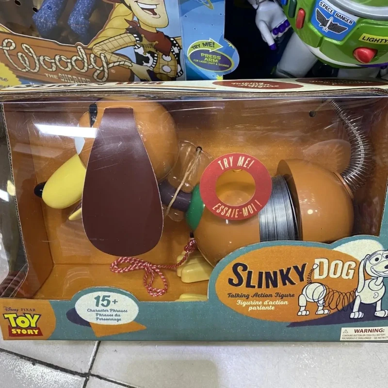 Toy Story Anniversary Slinky Dog Large Size Talking Sound Action Figure Collectible Model Desktop Decoration Trendy Toy Gift
